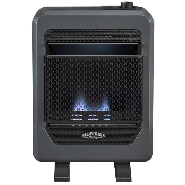 saytb-product-341-image-1 Bluegrass Living Natural Gas Vent Free Blue Flame Gas Space Heater With Base Feet – 10,000 BTU, T-Stat Control – Model# B10TNB-B - Image 1